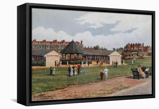 Bandstand and Shelter, Littlehampton-Alfred Robert Quinton-Framed Premier Image Canvas