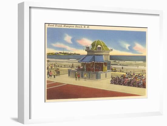 Bandstand, Hampton Beach, New Hampshire-null-Framed Art Print