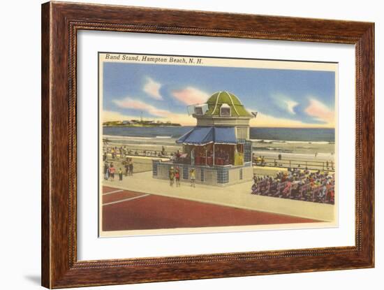 Bandstand, Hampton Beach, New Hampshire-null-Framed Art Print