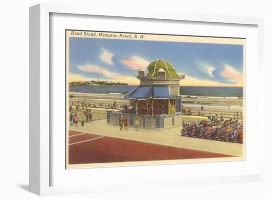 Bandstand, Hampton Beach, New Hampshire-null-Framed Art Print