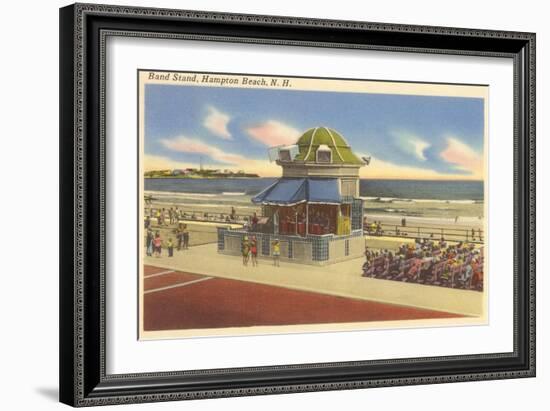 Bandstand, Hampton Beach, New Hampshire-null-Framed Art Print