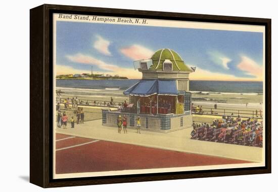 Bandstand, Hampton Beach, New Hampshire-null-Framed Stretched Canvas