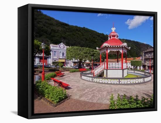 Bandstand in Jardim da Republica, Velas, Sao Jorge Island, Azores, Portugal, Atlantic, Europe-Karol Kozlowski-Framed Premier Image Canvas