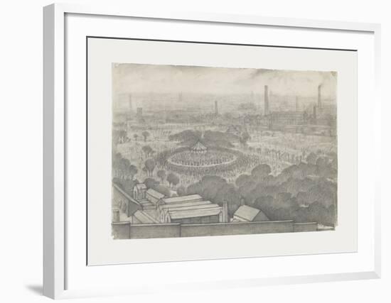 Bandstand, Peel Park , Salford, 1925-Laurence Stephen Lowry-Framed Premium Giclee Print