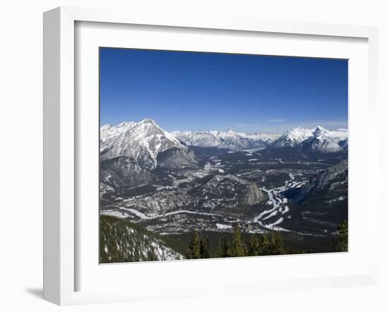 Banff and the Bow Valley Surrounded by the Rocky Mountains, Banff National Park, Alberta, Canada-DeFreitas Michael-Framed Photographic Print