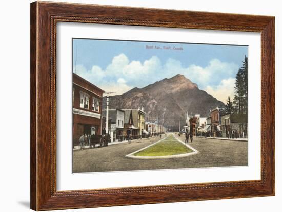 Banff Avenue, Alberta-null-Framed Art Print