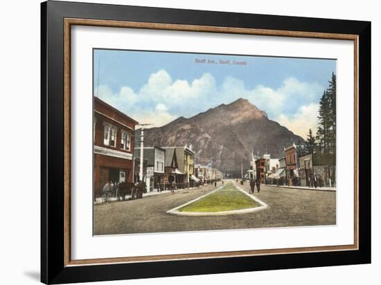 Banff Avenue, Alberta-null-Framed Art Print