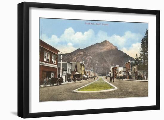 Banff Avenue, Alberta-null-Framed Art Print