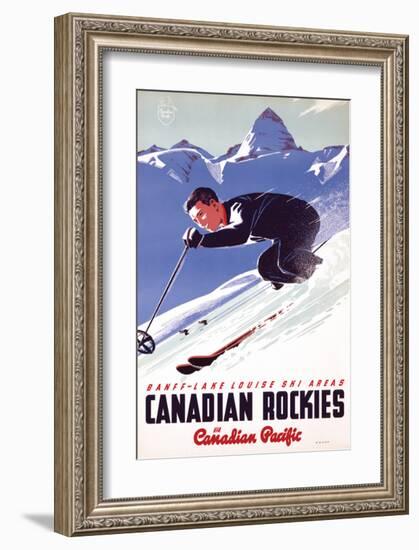 Banff-Lake Louise Ski Areas, Canadian Rockies-null-Framed Premium Giclee Print