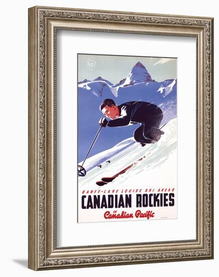 Banff-Lake Louise Ski Areas, Canadian Rockies-null-Framed Art Print