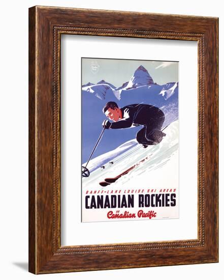 Banff-Lake Louise Ski Areas, Canadian Rockies-null-Framed Art Print