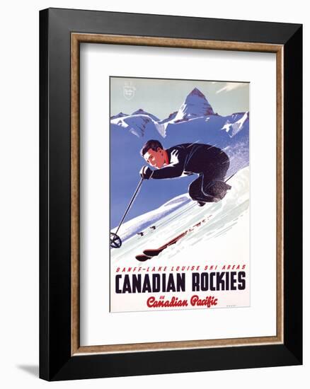 Banff-Lake Louise Ski Areas, Canadian Rockies-null-Framed Art Print
