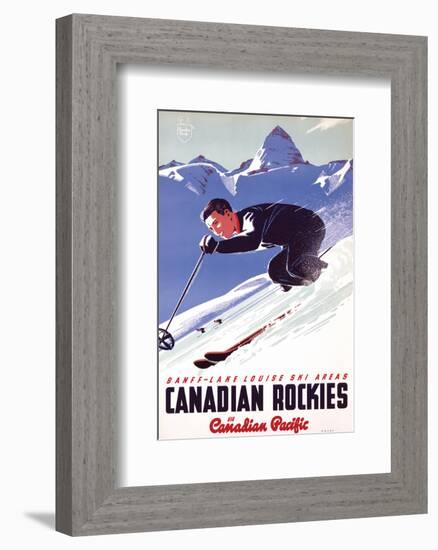 Banff-Lake Louise Ski Areas, Canadian Rockies-null-Framed Art Print