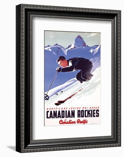 Banff-Lake Louise Ski Areas, Canadian Rockies-null-Framed Art Print