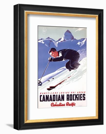 Banff-Lake Louise Ski Areas, Canadian Rockies-null-Framed Art Print