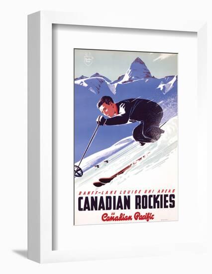 Banff-Lake Louise Ski Areas, Canadian Rockies-null-Framed Art Print