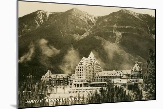 Banff Springs Hotel, Alberta-null-Mounted Art Print