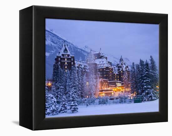Banff Springs Hotel, Banff, Alberta-Michele Westmorland-Framed Premier Image Canvas