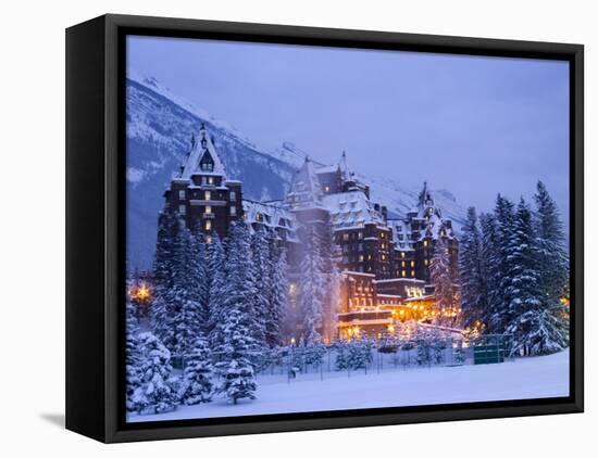 Banff Springs Hotel, Banff, Alberta-Michele Westmorland-Framed Premier Image Canvas