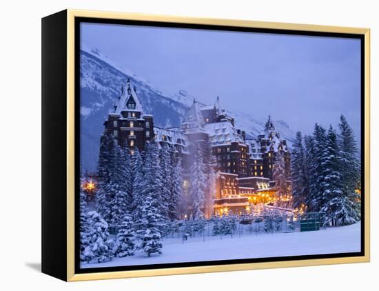 Banff Springs Hotel, Banff, Alberta-Michele Westmorland-Framed Premier Image Canvas