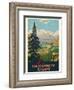 Banff Springs Hotel - Canadian Rockies - Canadian Pacific Railway-Percy Trompf-Framed Art Print