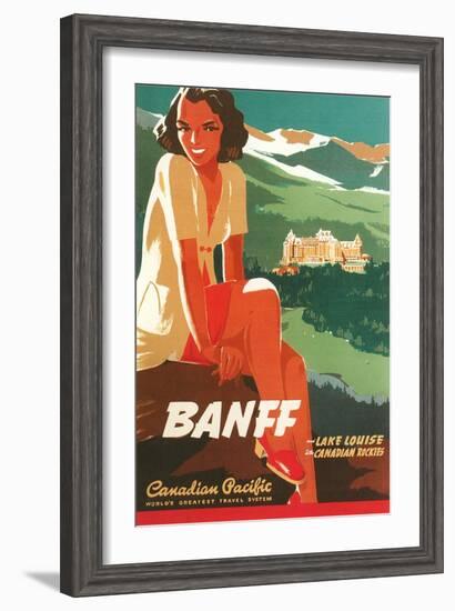 Banff Travel Poster-null-Framed Art Print