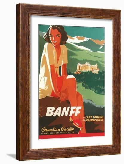 Banff Travel Poster-null-Framed Art Print