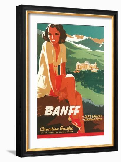 Banff Travel Poster-null-Framed Art Print