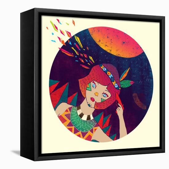 Bang-Diela Maharanie-Framed Stretched Canvas