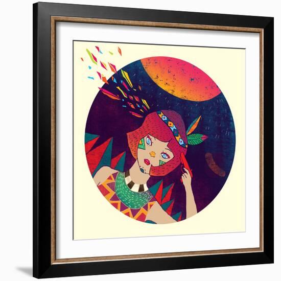 Bang-Diela Maharanie-Framed Art Print