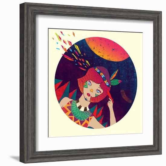 Bang-Diela Maharanie-Framed Art Print