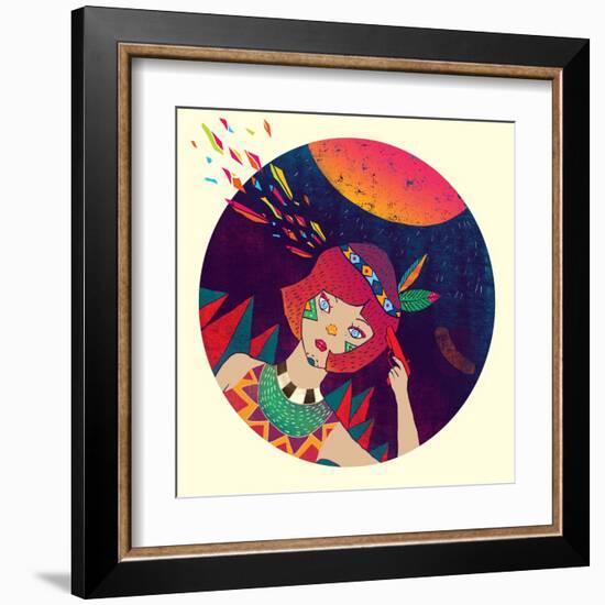 Bang-Diela Maharanie-Framed Art Print