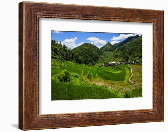 Bangaan in the Rice Terraces of Banaue, Northern Luzon, Philippines-Michael Runkel-Framed Photographic Print