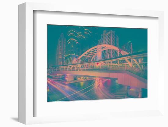 Bangkok Bridge-Marco Carmassi-Framed Photographic Print