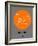 Bangkok Orange Subway Map-NaxArt-Framed Art Print