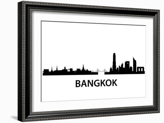 Bangkok Skyline-unkreatives-Framed Art Print