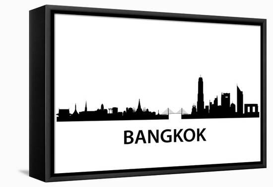 Bangkok Skyline-unkreatives-Framed Stretched Canvas