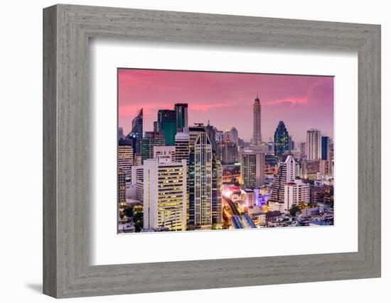 Bangkok, Thailand City Skyline.-SeanPavonePhoto-Framed Photographic Print