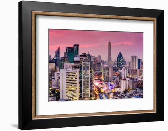 Bangkok, Thailand City Skyline.-SeanPavonePhoto-Framed Photographic Print