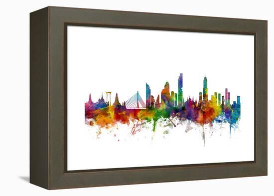 Bangkok Thailand Skyline-Michael Tompsett-Framed Stretched Canvas