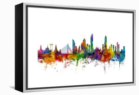 Bangkok Thailand Skyline-Michael Tompsett-Framed Stretched Canvas