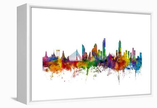 Bangkok Thailand Skyline-Michael Tompsett-Framed Stretched Canvas