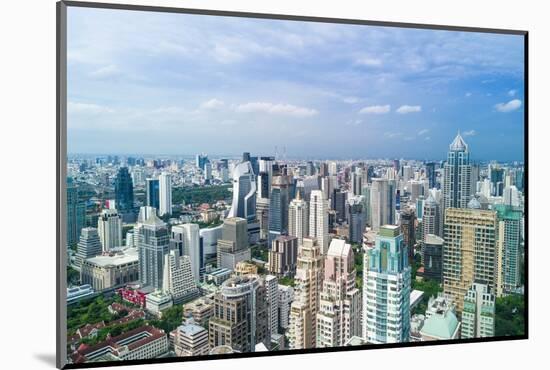 Bangkok, Thailand. Views over downtown Bangkok, Thailand.-Micah Wright-Mounted Photographic Print