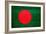 Bangladesh Flag Design with Wood Patterning - Flags of the World Series-Philippe Hugonnard-Framed Art Print