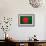 Bangladesh Flag Design with Wood Patterning - Flags of the World Series-Philippe Hugonnard-Framed Art Print displayed on a wall