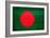 Bangladesh Flag Design with Wood Patterning - Flags of the World Series-Philippe Hugonnard-Framed Art Print