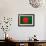 Bangladesh Flag Design with Wood Patterning - Flags of the World Series-Philippe Hugonnard-Framed Art Print displayed on a wall