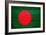 Bangladesh Flag Design with Wood Patterning - Flags of the World Series-Philippe Hugonnard-Framed Art Print