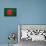 Bangladesh Flag Design with Wood Patterning - Flags of the World Series-Philippe Hugonnard-Mounted Art Print displayed on a wall