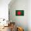 Bangladesh Flag Design with Wood Patterning - Flags of the World Series-Philippe Hugonnard-Mounted Art Print displayed on a wall